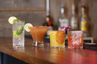 COLORFUL COCKTAILS Signature margaritas and craft cocktails with a Latin twist